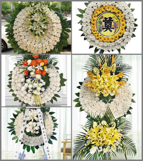 湖北咸宁市赤壁市官塘驿镇芙蓉村花圈速递